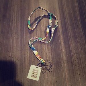 Vera Bradley lanyard in Cuban stamps New